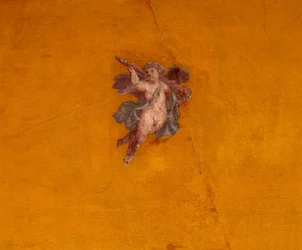 Fragment van Muurschildering met een Vliegende Eros